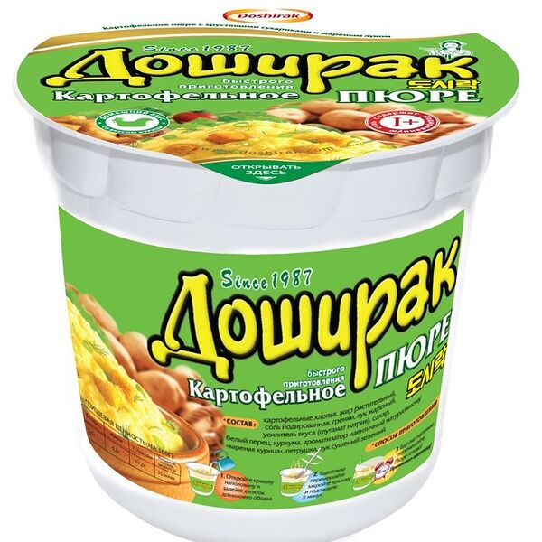Пюре Доширак картофельное со вкусом курицы, 40г
