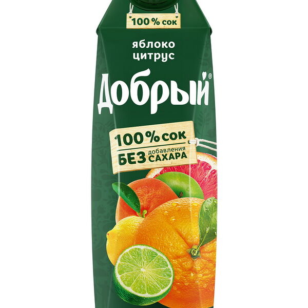 Сок Добрый Яблоко Цитрус 1 л.