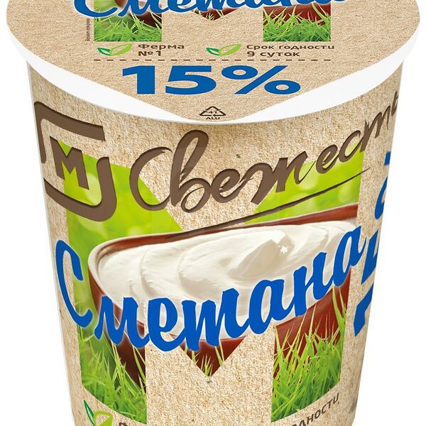 Сметана Магнит Свежесть 15 %