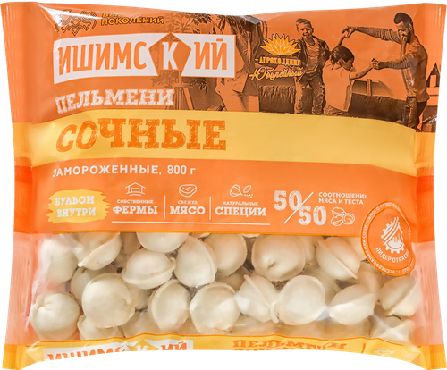 

Пельмени МК ИШИМСКИЙ Сочные категория Б, 800г