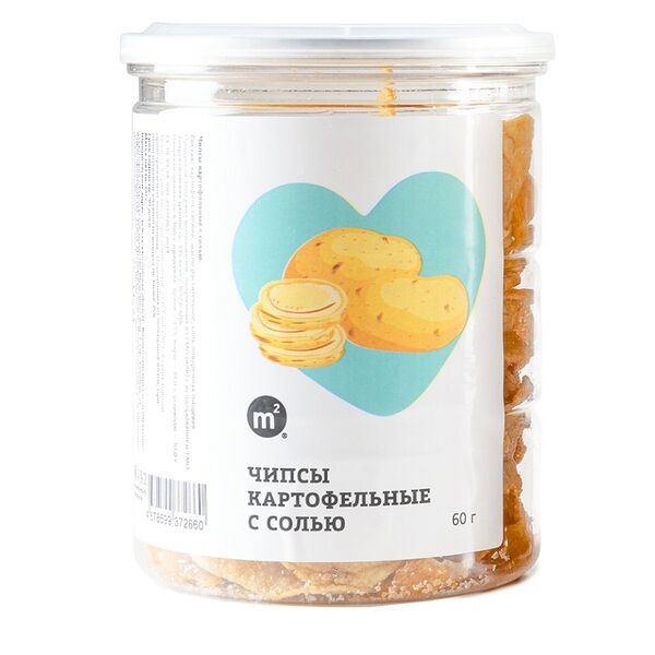 Чипсы М2 Картофельные с солью 60 г
