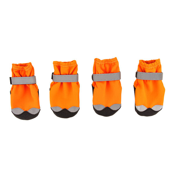Ботинки на липучках для собак XS оранжевый (унисекс)