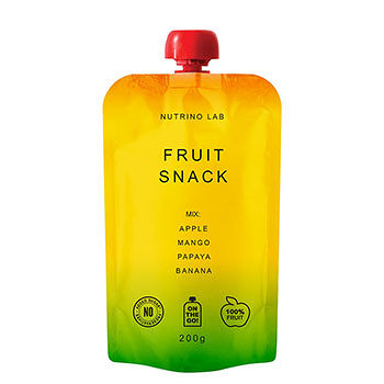 Пюре Nutrino Lab из яблока, манго, папайи, банана (без сахара) 200 г, Республика Сербия