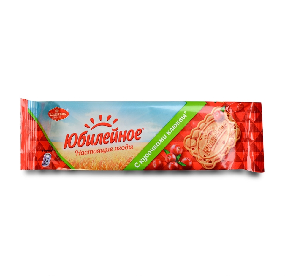 

Печенье Юбилейное с кусочками клюквы 112 г