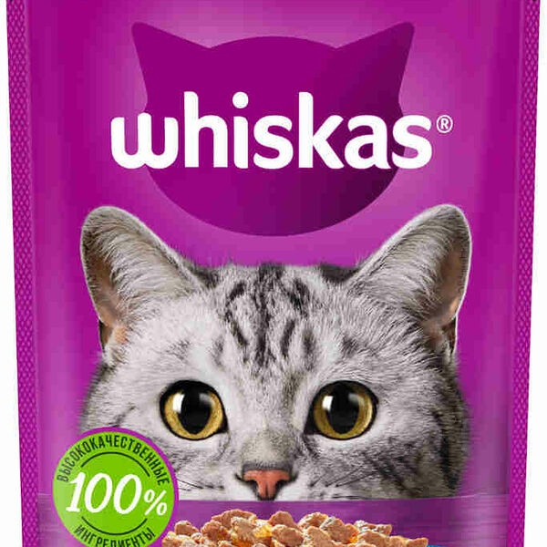 Корм для кошек от 1 года Whiskas Лосось в желе