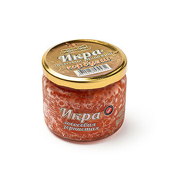 Икра лососевая горбуши Московский рыбокомбинат зернистая 320г, Россия