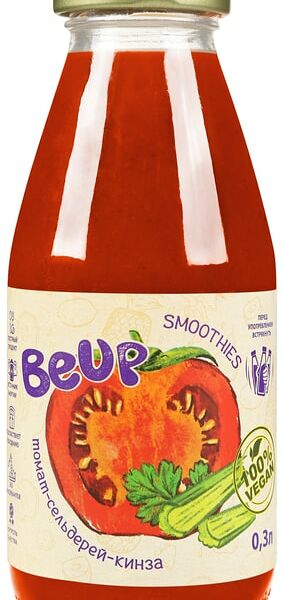 Смузи BeUp овощной Томат-Сельдерей-Кинза 300мл