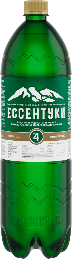 

Вода Ессентуки №4 минеральная лечебно-столовая газированная 1.5л