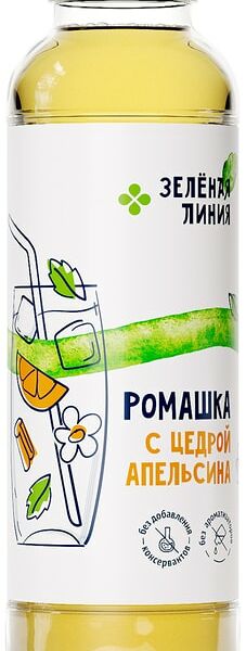 Напиток Маркет Зеленая линия Ромашка с цедрой апельсина 400мл