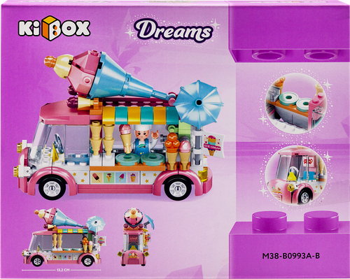 Конструктор KIBOX Фургончик с фастфудом, Арт. M38-B0993A-B