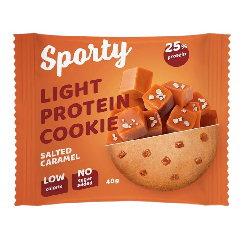

Печенье протеиновое Sporty Light Protein Cookie соленая карамель 40 г
