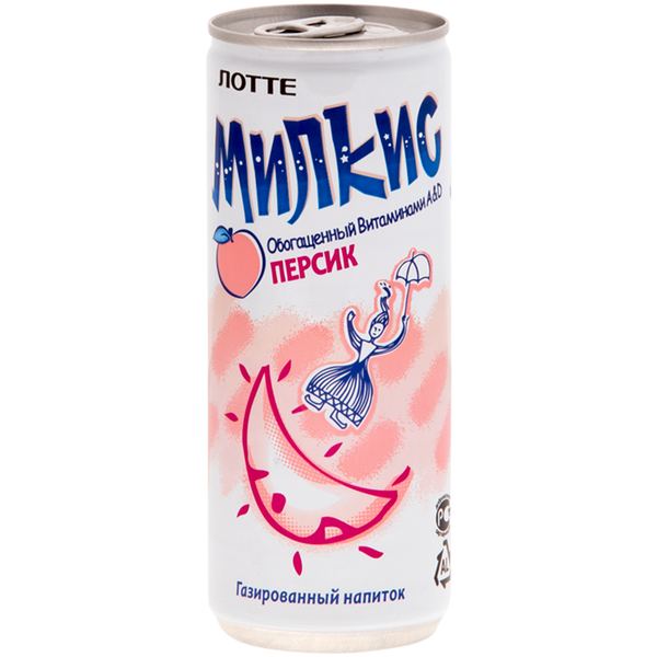 Напиток газированный Milkis Персик 250мл