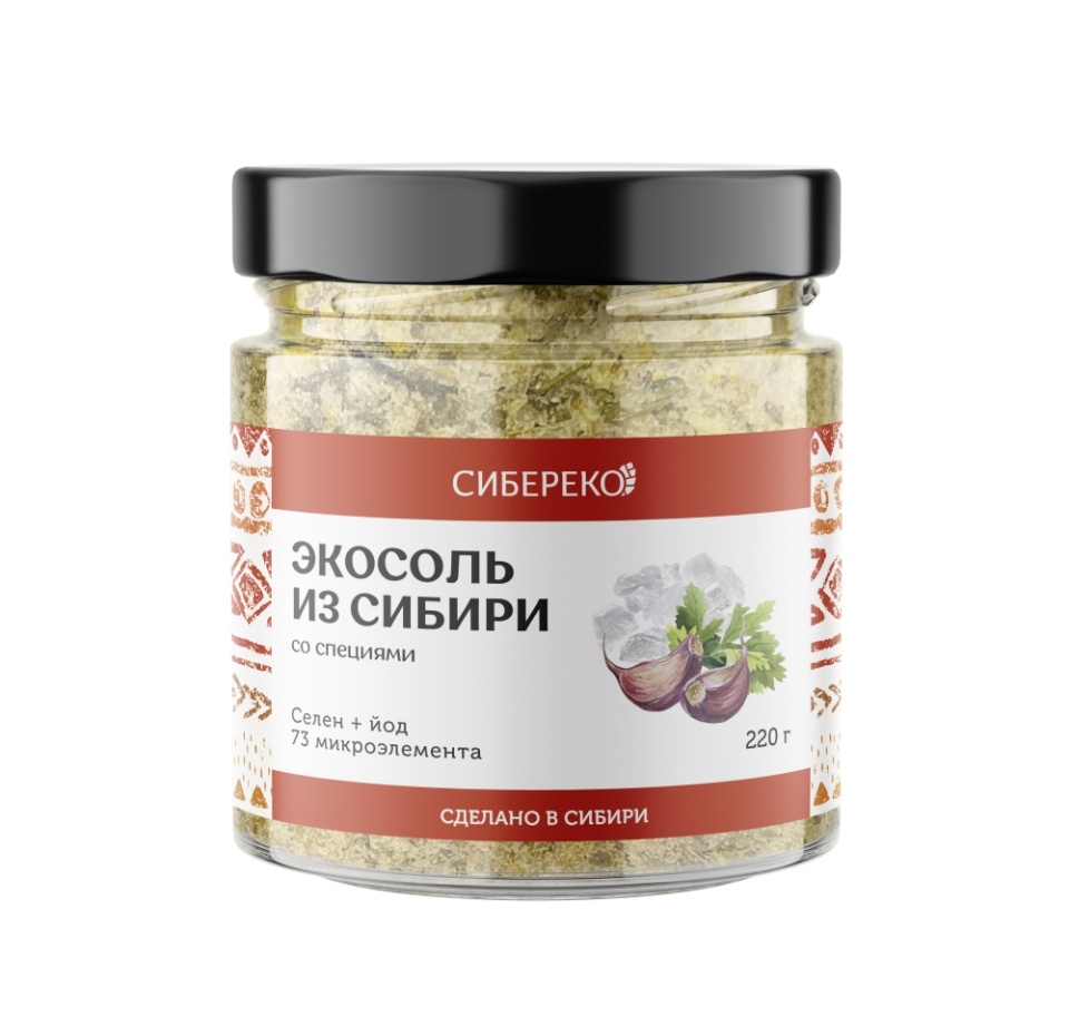 

Соль Сибереко с травами 220г, Россия