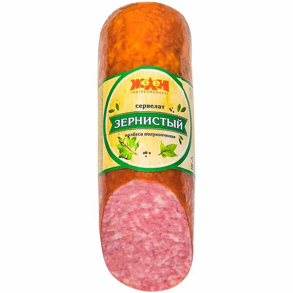 Колбаса полукопченая Желен Сервелат Зернистый категории Г