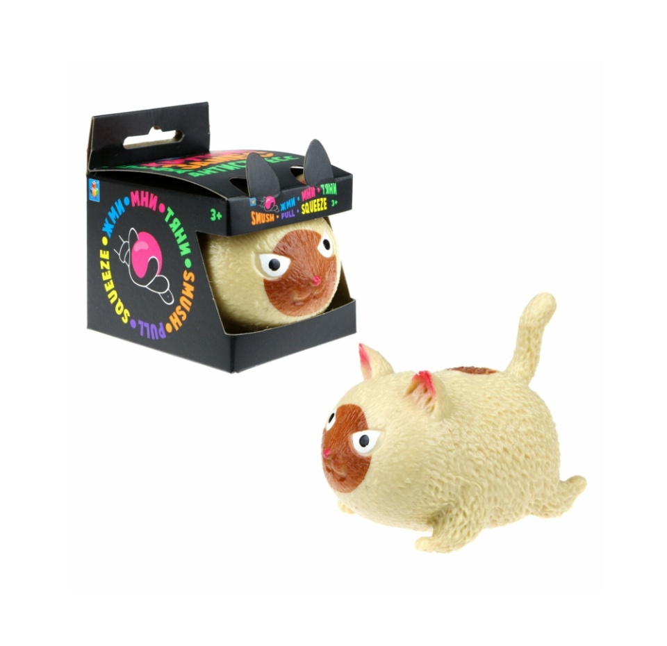 

Игрушка-антистресс 1 Toy Кот Крутой замес 8х6 см цвет в ассортименте 1 шт.