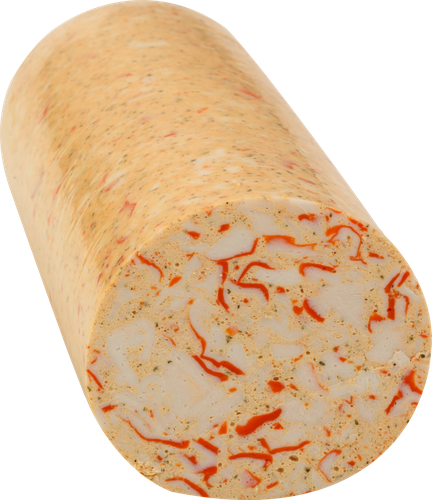 

Рулет горячего копчения из крабового мяса (имитация), весовой