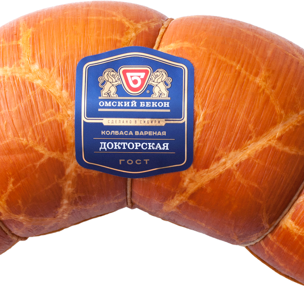 Колбаса Омский Бекон Докторская Классическая вареная вес до 1.2кг