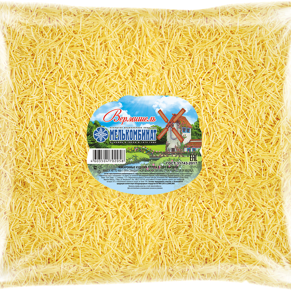 Макароны МЕЛЬКОМБИНАТ Вермишель группа В