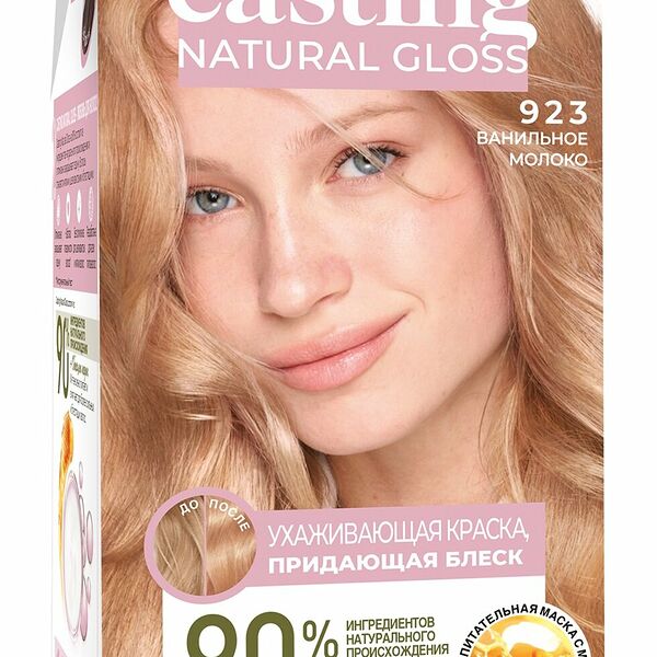 Краска-уход для волос L'Oreal Paris без аммиака Casting Natural Gloss, оттенок 923, Ванильное молоко