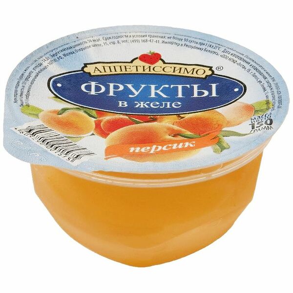 Фрукты в желе Апетиссимо персик