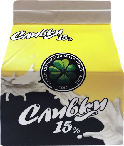 

Сливки Северодвинский молочный завод пастеризованные питьевые 15% 240 г