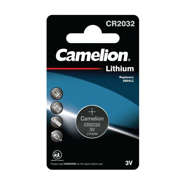 Элемент питания CAMELION CR2032, 3В, 1шт