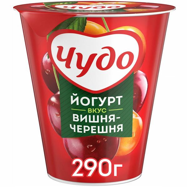 Йогурт Чудо вишня-черешня 2%