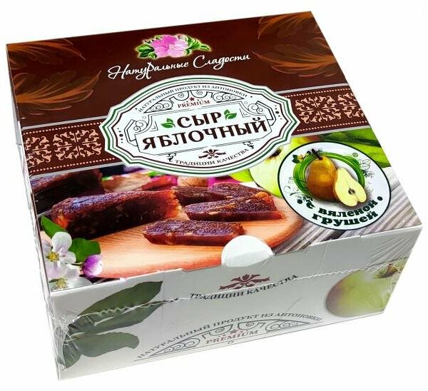 Десерт Натуральные Сладости Яблочный сыр с вяленой грушей
