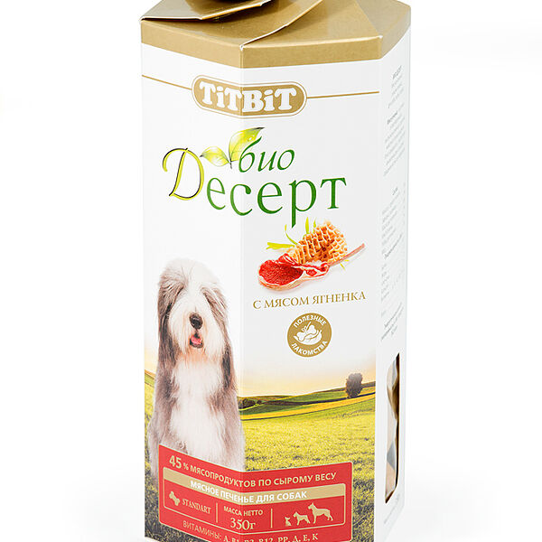 TiTBiT Печенье Био-десерт для собак с ягненком Ягненок