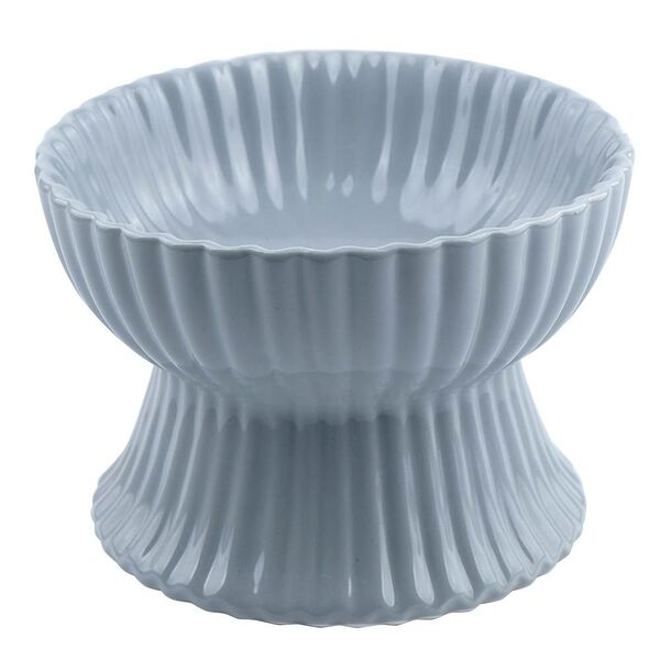 Миска для животных FOXIE Grey Shell серая керамическая 15х15х10,5см