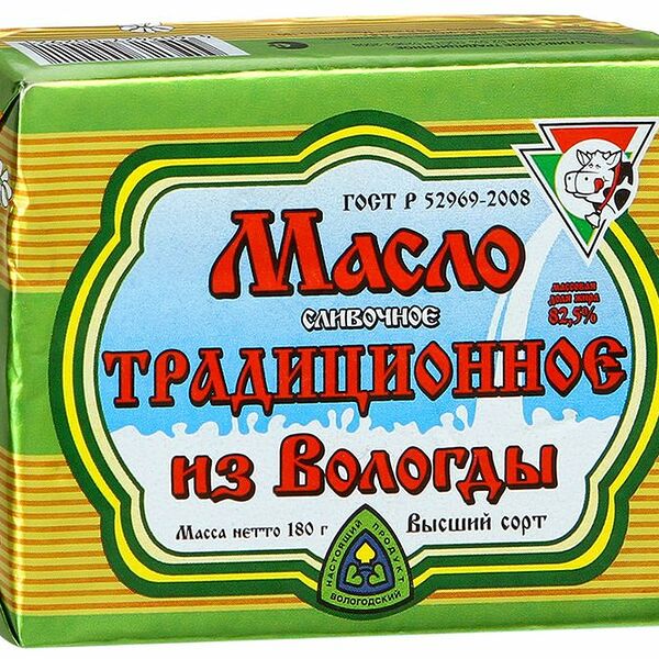 Масло Из Вологды сливочное Традиционное 82.5% 160г