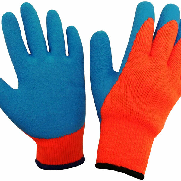 Перчатки СВС Рубифрост, вязаные, акрил, латекс, до -30°C, синие