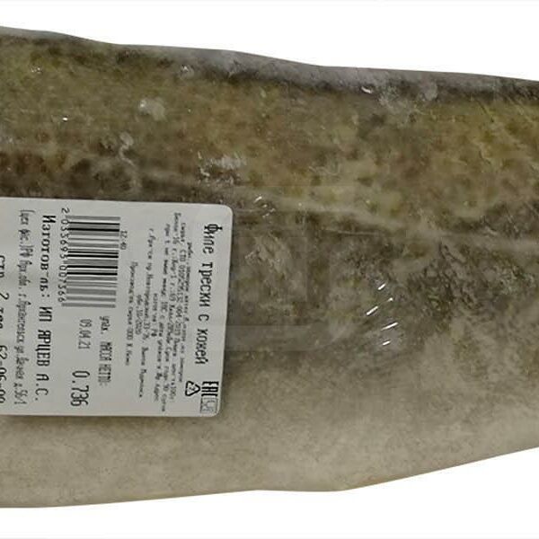 Филе трески на коже вес