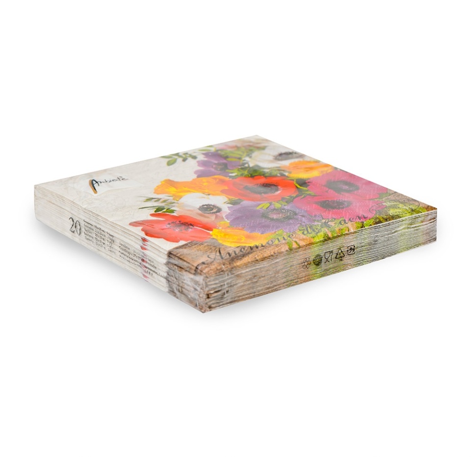 

Салфетки сервировочные Ambiente Анемоны де Каен 33х33 см