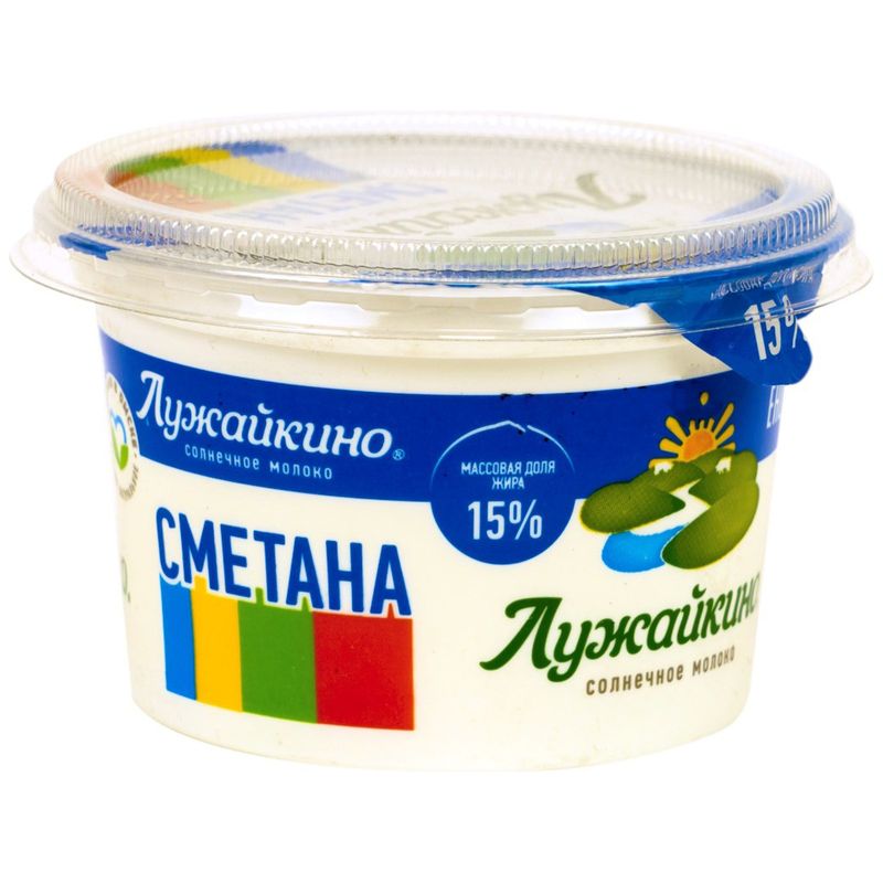 

Сметана Лужайкино 15% 180 г