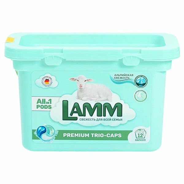 Капсулы для стирки Lamm Альпийская Свежесть, 12х15г