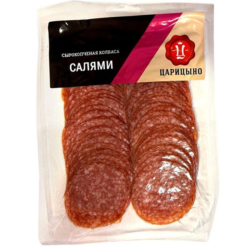 

Колбаса сырокопченая Царицыно Салями полусухая 100 г