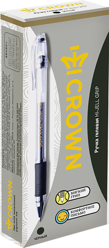 

Ручка гелевая CROWN Hi-Jell Grip 0,5мм черный Арт. 157329