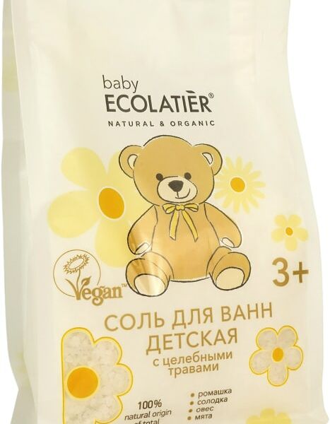 Соль для ванн Ecolatier Green детская 600г