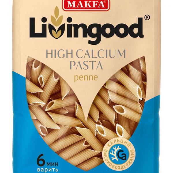 Макаронные изделия Livingood Pasta Penne с водорослями 400 г