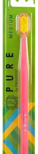 Зубная щетка President Pure, средней жесткости