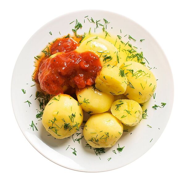 Картофель отварной с укропом и маслом от бренд-шефа АВ
