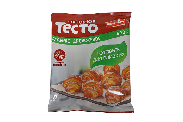 Тесто дрожжевое Хлебный Дом Звёздное слоёное