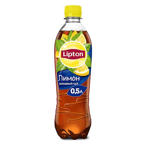 Холодный чай Lipton Черный Лимон 500мл