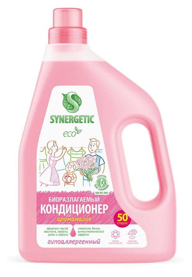 

Кондиционер-ополаскиватель для белья Synergetic Аромамагия 50 стирок 1.5 л