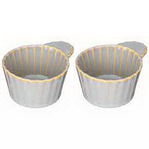 Набор форм для выпечки и сервировки Bronco Soul Kitchen 2шт 8/10*8*4,5см 100мл серый