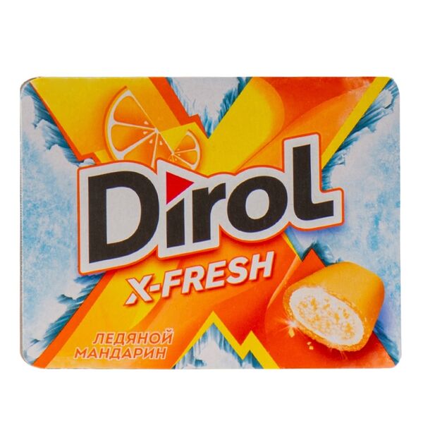 Жевательная резинка Dirol X-fresh Ледяной мандарин