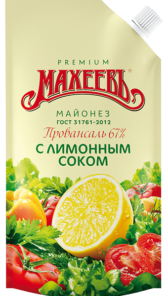 Майонез Махеевъ провансаль с лимонным соком 67% 190г