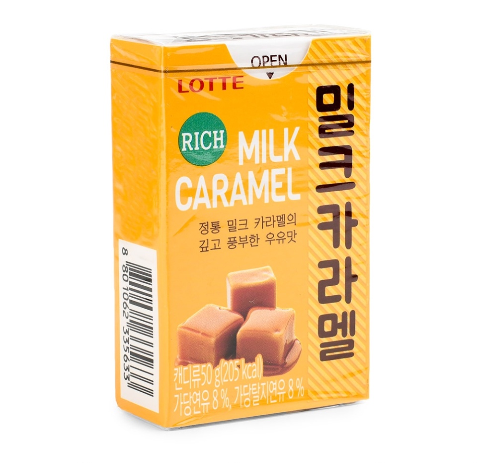 

Ириски Lotte "RICH MILK CARAMEL" 50 г