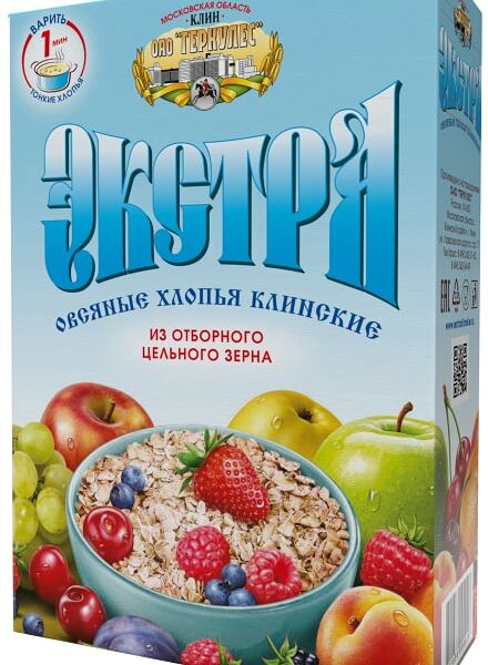 Хлопья Клинские овсяные Экстра 400г